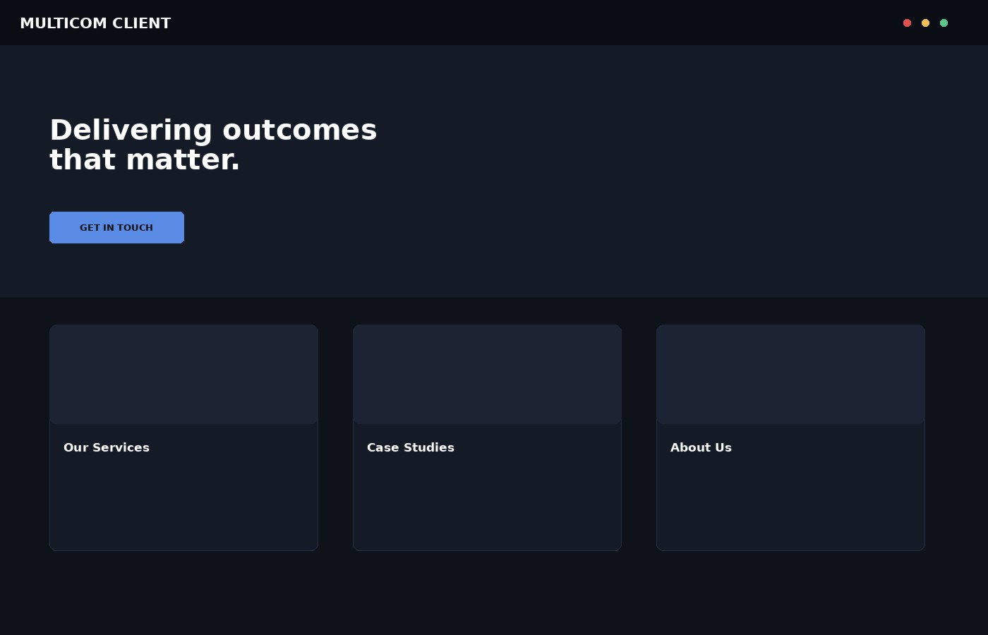 Public sector digital portal interface